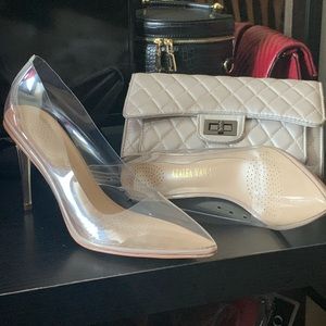 Thigh high boots and heels